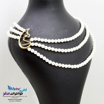 Gold and Stone Name necklace - Hoda Design-SMN0083